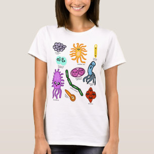 Camiseta Tipos De Bacterias