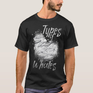 Camiseta Tipos de ballenas Especies de la Biología de las B