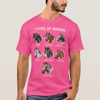 Camiseta Tipos de Caballos de Caballo