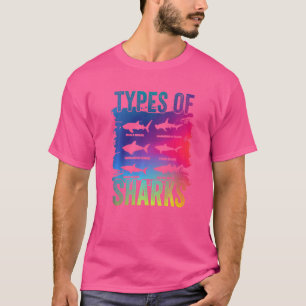 Camiseta Tipos de criaturas marinas de la biología marina d