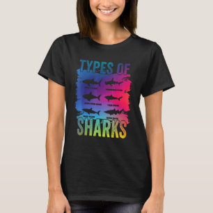 Camiseta Tipos de criaturas marinas de la biología marina d