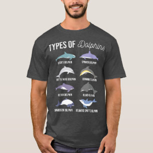 Camiseta Tipos de delfines zoólogos zoólogos zoológicos