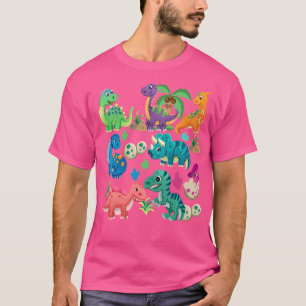 Camiseta Tipos De Dinosaurios Chica De Identificación De Di