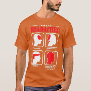 Camiseta Tipos De Dolores De Cabeza Que Explican La Economí