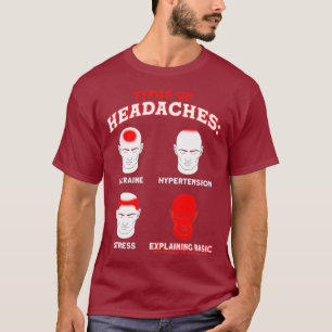 Camiseta Tipos De Dolores De Cabeza Que Explican La Economí