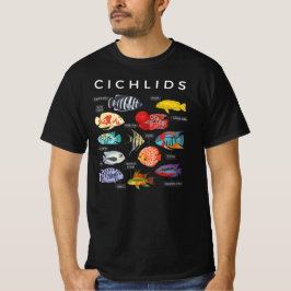 Camiseta Tipos De Especies De Pescado Cichlido
