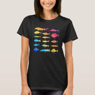Camiseta Tipos De Especies De Pescado De Agua Dulce Especie