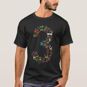 Camiseta Tipos De Insectos Fallo Tercer Nacimiento Niños Na