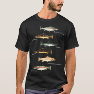 Camiseta Tipos De Pesca De Especies De Trucha
