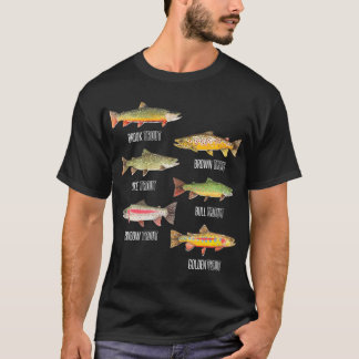 Camiseta Tipos de pesca de especies de trucha
