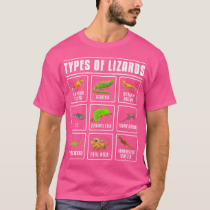 Camiseta Tipos De Reptiles Lizard