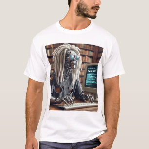 Camiseta Tipos de robots en el teclado