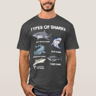 Camiseta Tipos de tiburones