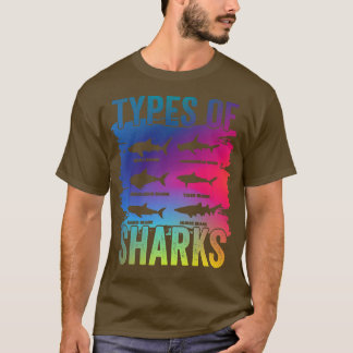 Camiseta Tipos De Tiburones