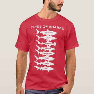 Camiseta Tipos De Tiburones