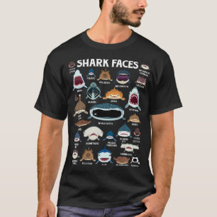 Camiseta Tipos De Tiburones Se Enfrentan A La Identificació