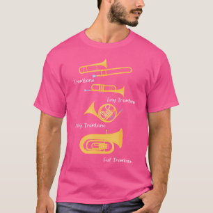 Camiseta Tipos de trombones - Trombonista Jazz Player