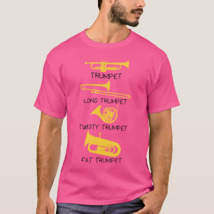 Camiseta Tipos divertidos de Trumpets Band Geek Gracioso Tr
