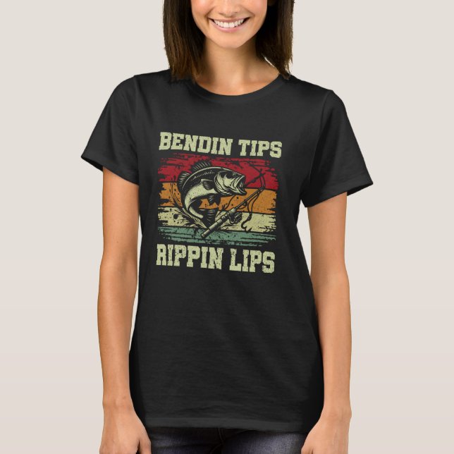 Camiseta Tips Bendin Rippin Lip Pescador Bas (Anverso)