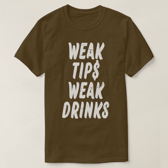 Camiseta Tips débiles Bebidas débiles 1 (Diseño del anverso)