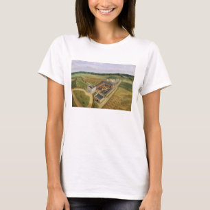 Camiseta Tiptree Hall and Farm, Essex, c.1850-60 (oil on ca