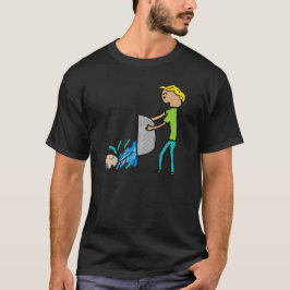 Camiseta Tira Al Bebé Con El Agua De Baño