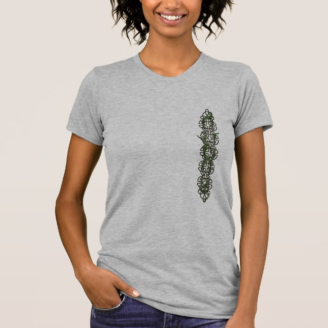 Camiseta Tira céltica del nudo con la hiedra (Anverso)