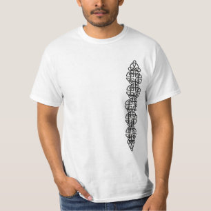 Camiseta Tira céltica metalizado vertical del nudo