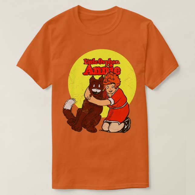 Camiseta Tira cómica Little Orphan Annie (Diseño del anverso)