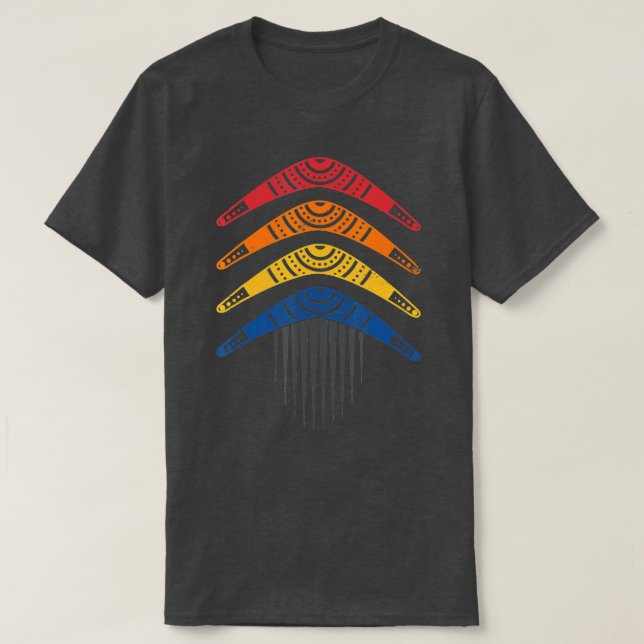 Camiseta Tira el deporte aborigen australiano Boomerang Lov (Diseño del anverso)