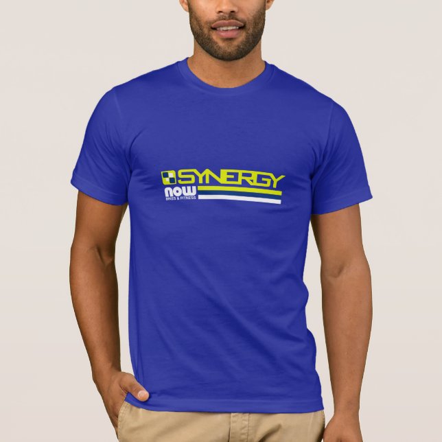 Camiseta Tira en medio azul (Anverso)
