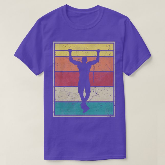 Camiseta Tira hacia arriba de la barra de gimnasio de entre (Diseño del anverso)