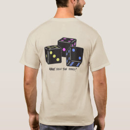 Camiseta Tira los dados - dos imágenes