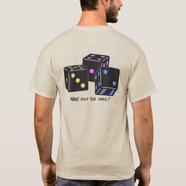 Camiseta Tira los dados - dos imágenes (Reverso)