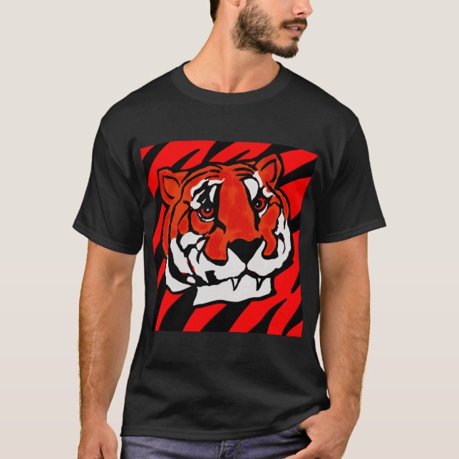 Camiseta TIRA naranja Y NEGRA (Anverso)