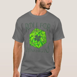 Camiseta Tira Para Traviesuras Retro Dragón Dados D20 St. P