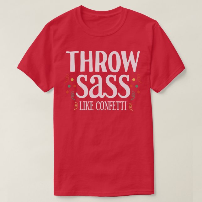 Camiseta Tira Sass como Confetti 1 (Diseño del anverso)