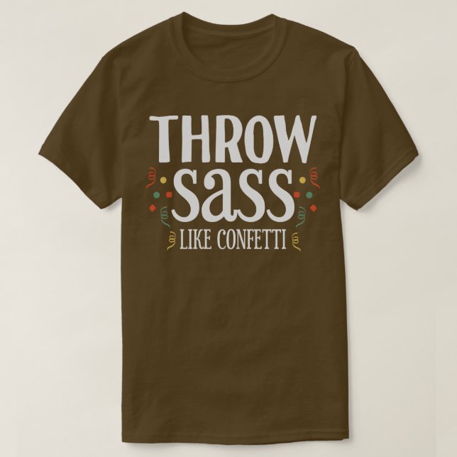 Camiseta Tira Sass como Confetti 1 (Diseño del anverso)