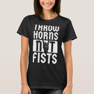 Camiseta Tira trompetas no puños - Gracioso y Metalizado di