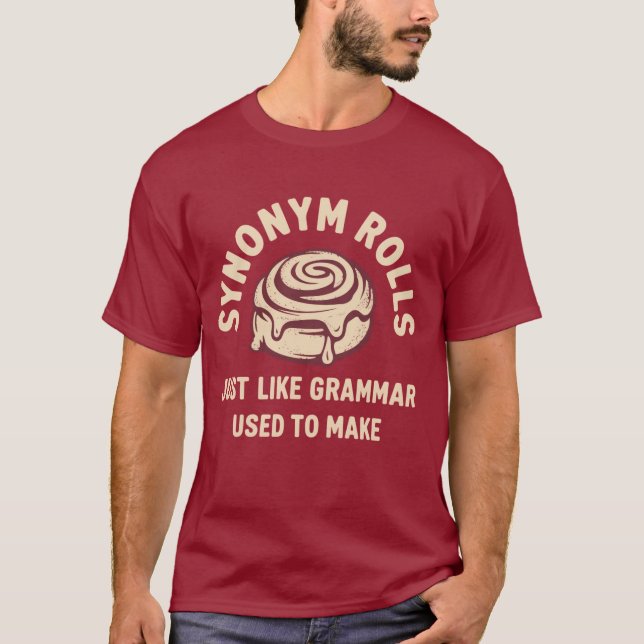 Camiseta Tiradas de sinónimos justo como la gramática solía (Anverso)