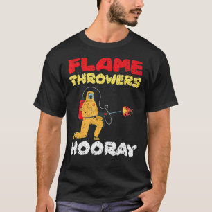 Camiseta Tiradores de llama arma de fuego de flametrower Ho