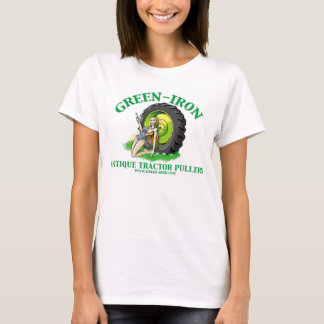 Camiseta Tiradores verdes del tractor de la antigüedad del