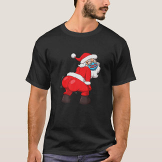 Camiseta Tirando a Santa Claus en Navidades de la máscara d