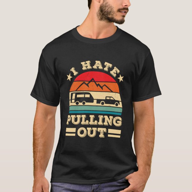 Camiseta Tirando Nuestro Remolque de Caravana (Anverso)