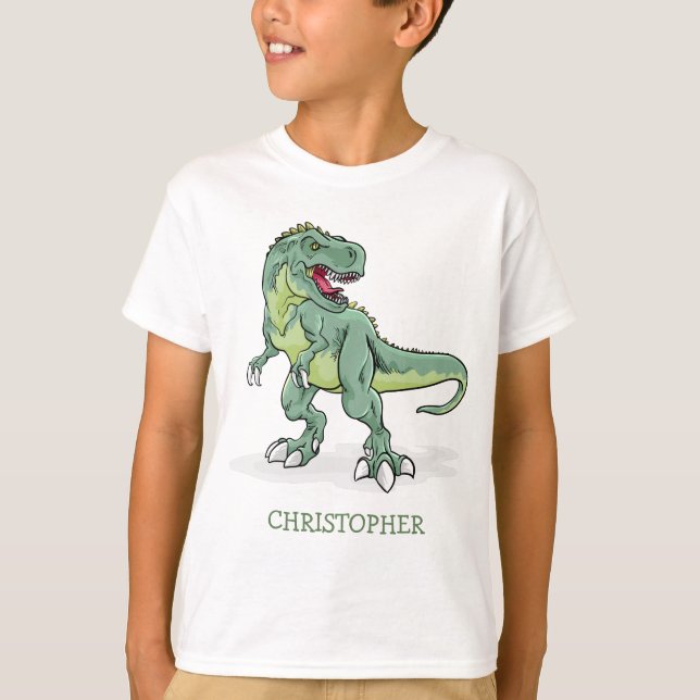 Camiseta Tirannosaur, dedicado a los regalos de cumpleaños  (Anverso)