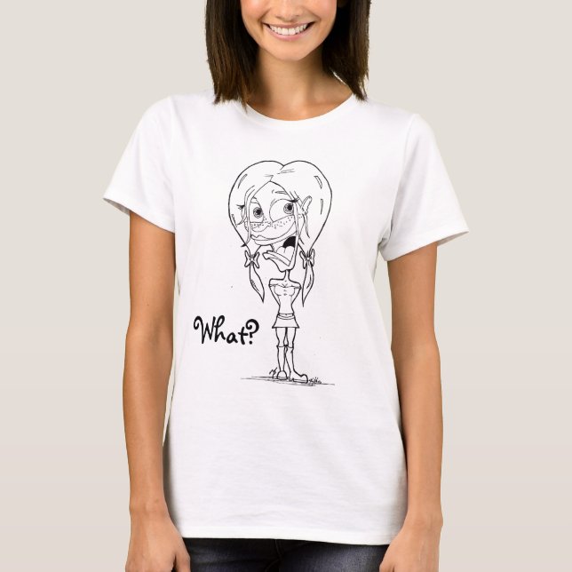 Camiseta Tirante de espagueti lindo del chica (Anverso)