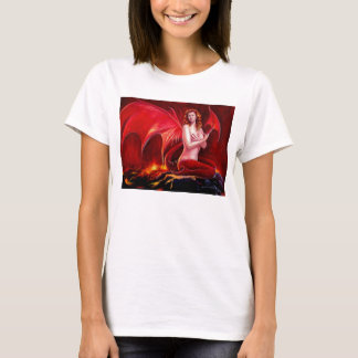 Camiseta Tirante de espagueti rojo del dragón