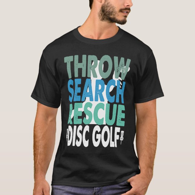 Camiseta Tirar búsqueda Rescate Disco Golf Frisbee Golfing  (Anverso)