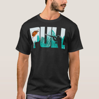 Camiseta Tirar de arcilla a jugadores de picoteo de pichón