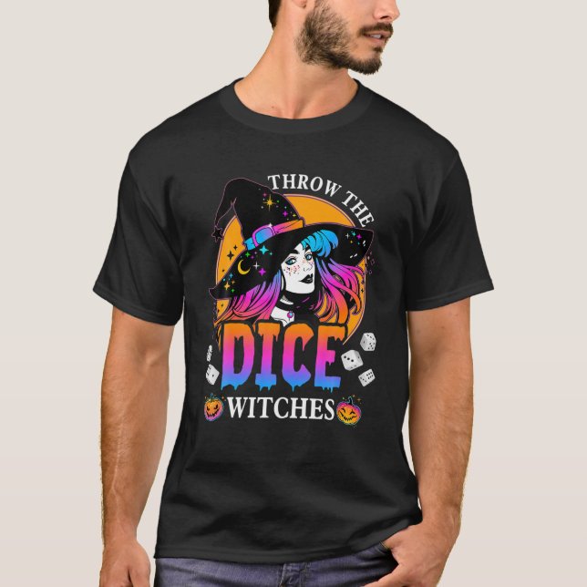 Camiseta Tirar las brujas de los dados Bunco Feliz Fiesta H (Anverso)